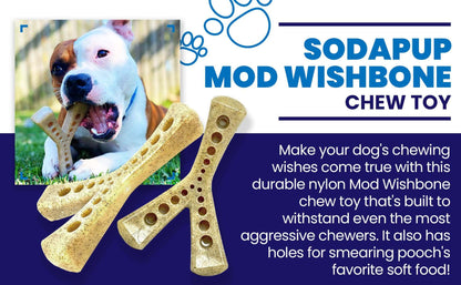 MOD Wishbone Nylon Dog Chew Toy for Aggressive Chewers | Made in USA