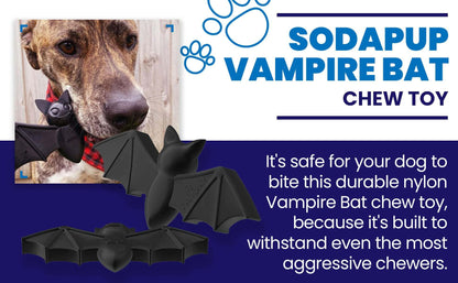 Vampire Bat Nylon Dog Chew Toy for Aggressive Chewers | FDA Compliant