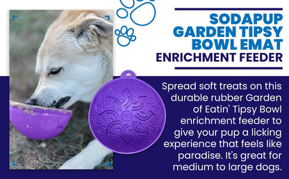 Wobble Lick Mat - Garden of Eatin' Tipsy Bowl, Dogs & Cats | USA Made