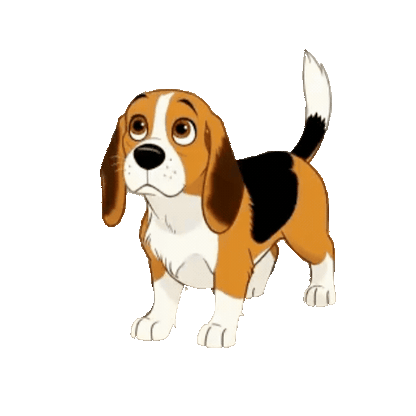 Animated Beagle Sticker Pack — 10 GIF Stickers | Instant Digital Download