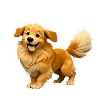 Animated Golden Retriever Sticker Pack — 10 GIF Stickers | Instant Digital Download