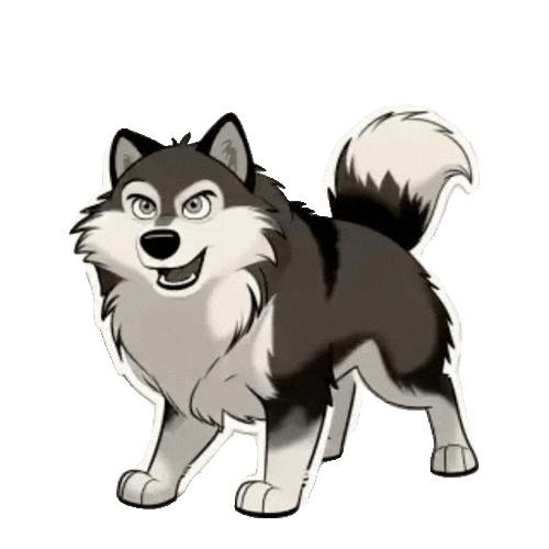 Animated Husky Sticker Pack — 10 GIF Stickers | Instant Digital Download