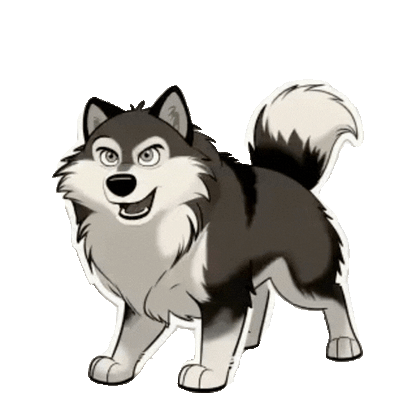 Animated Husky Sticker Pack — 10 GIF Stickers | Instant Digital Download