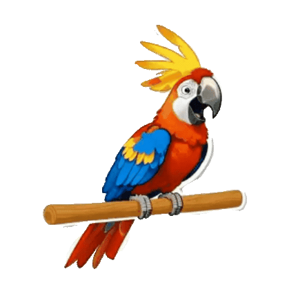 Animated Macaw Sticker Pack — 10 GIF Stickers | Instant Digital Download