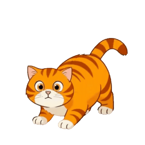 Animated Orange Tabby Sticker Pack — 10 GIF Stickers | Instant Digital Download
