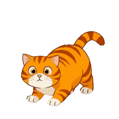 Animated Orange Tabby Sticker Pack — 10 GIF Stickers | Instant Digital Download