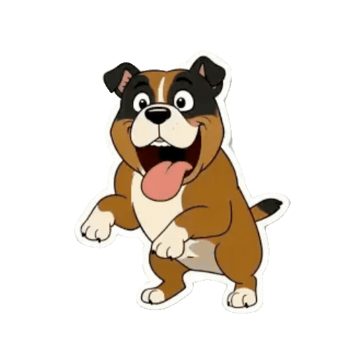 Animated Pit Bull Sticker Pack — 10 GIF Stickers | Instant Digital Download