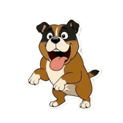Animated Pit Bull Sticker Pack — 10 GIF Stickers | Instant Digital Download