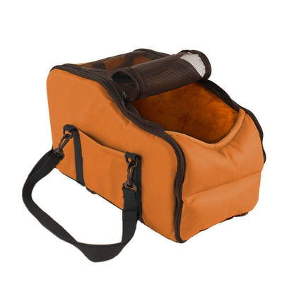 Portable pet bed car travel cushion for small dogs on center console