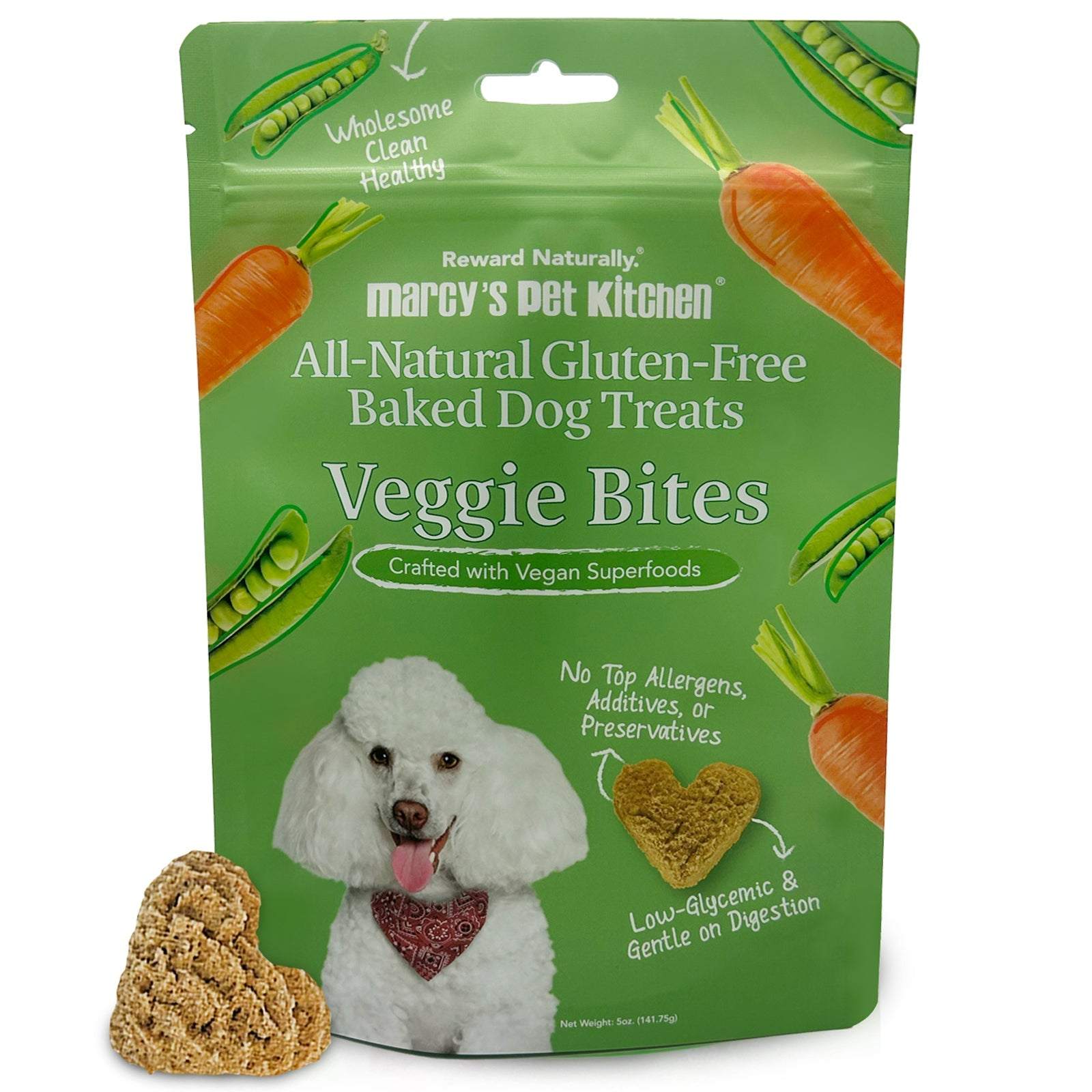 All-Natural Vegan Dog Treats, Healthy Gluten-Free, Marcy's Pet Kitchen