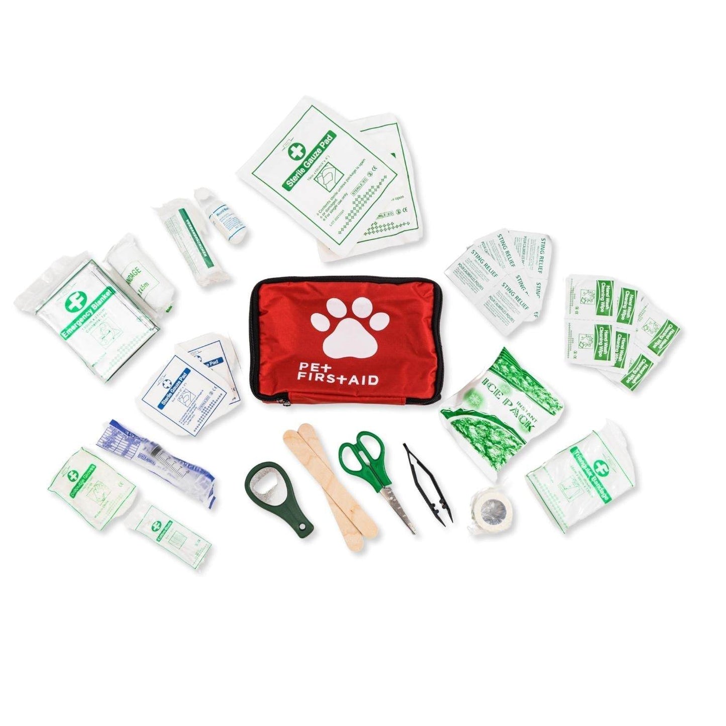 Pet Travel First Aid Kit - Complete 40-Piece Emergency Kit for Pets