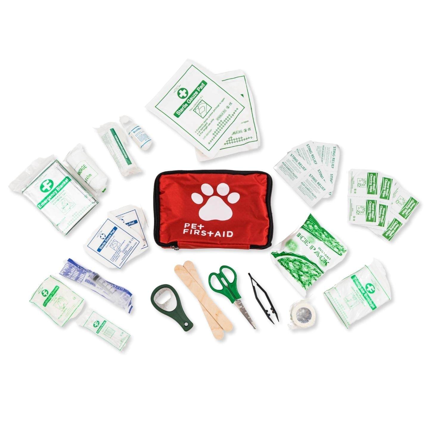 Pet Travel First Aid Kit - Complete 40-Piece Emergency Kit for Pets