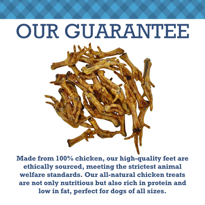Country Living All-Natural Chicken Feet Dog Treats 20-pack, crunchy, protein-rich, natural joint and dental support for dogs.