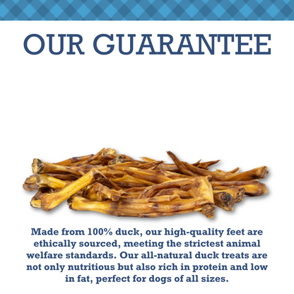 Country Living All-Natural Duck Feet dog treats, 100% natural crunchy chews, protein-rich, long-lasting, ethically sourced duck feet for dogs