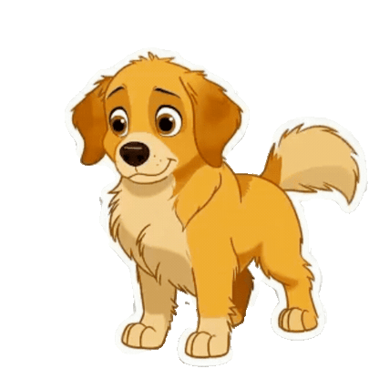 Animated Golden Retriever Sticker Pack — 10 GIF Stickers | Instant Digital Download