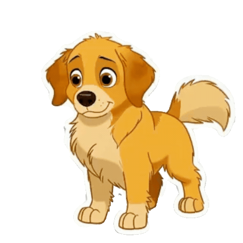 Animated Golden Retriever Sticker Pack — 10 GIF Stickers | Instant Digital Download