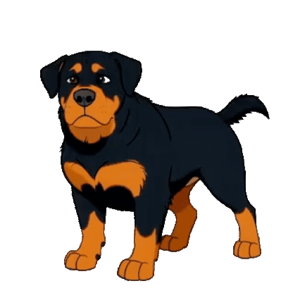Animated Rottweiler Sticker Pack — 10 GIF Stickers | Instant Digital Download