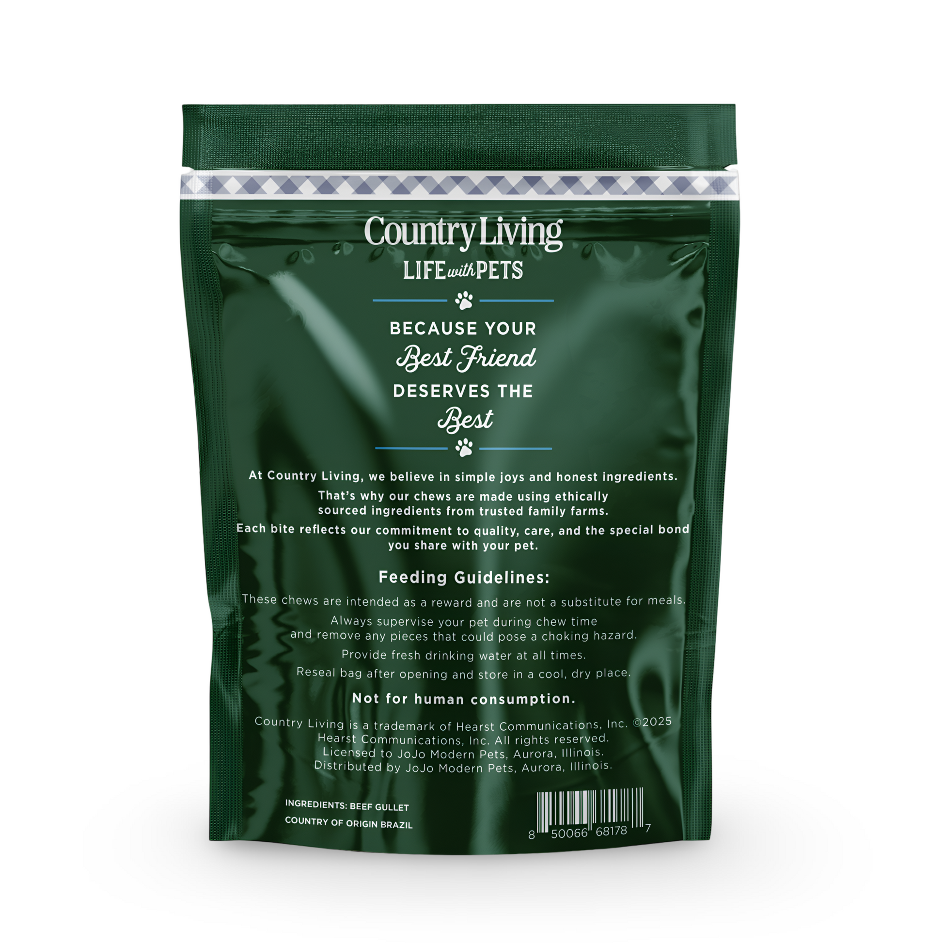 Country Living Gullet Flats 6" - all-natural beef, high-protein, easily digestible dog treats that support dental health and are grain-free.Country Living 6” Gullet Flats beef dog chews in 20 count resealable bag, all-natural high-protein single-ingredient treats