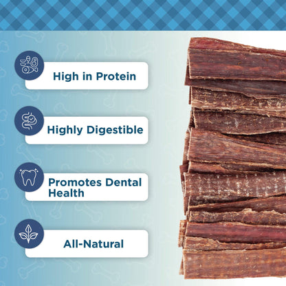 Country Living Gullet Flats 6" - all-natural beef, high-protein, easily digestible dog treats that support dental health and are grain-free.Country Living 6” Gullet Flats beef dog chews in 20 count resealable bag, all-natural high-protein single-ingredient treats