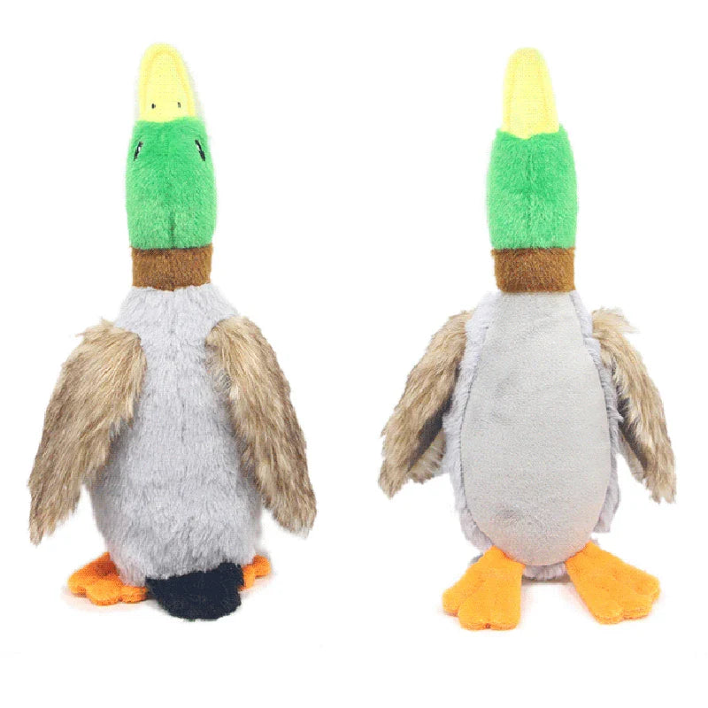 Cute Plush Duck Dog Squeaky Toy - Interactive Chew for Small & Medium Dogs