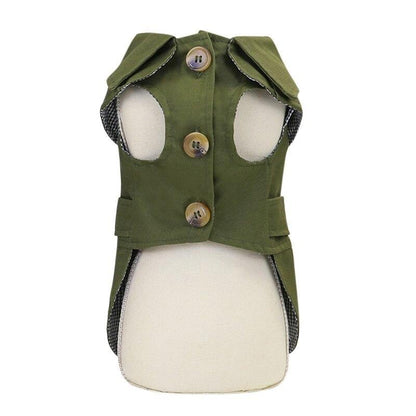British Style Pet Jacket - Warm & Stylish Dog Coat for Small Pets