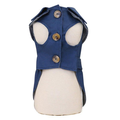 British Style Pet Jacket - Warm & Stylish Dog Coat for Small Pets