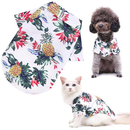Hawaiian Pet Shirts - Stylish Summer Dog & Cat Shirts, Coconut Print