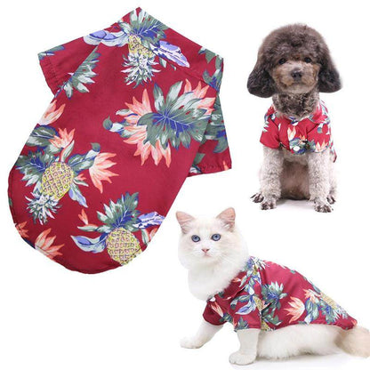 Hawaiian Pet Shirts - Stylish Summer Dog & Cat Shirts, Coconut Print