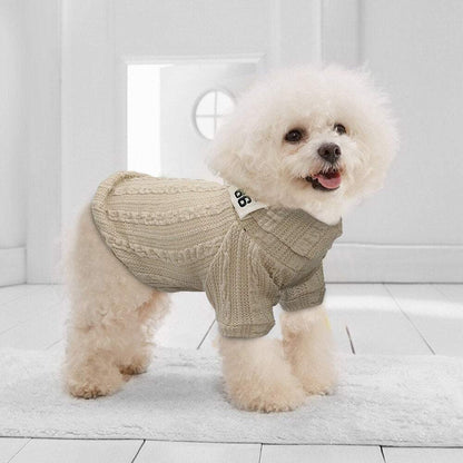 Winter Warm Knitted Turtleneck Sweater for Small Dogs and Cats - Cozy