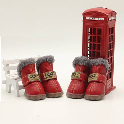 Dog Australia Waterproof Fleece-Lined Warm Dog Snow Boots