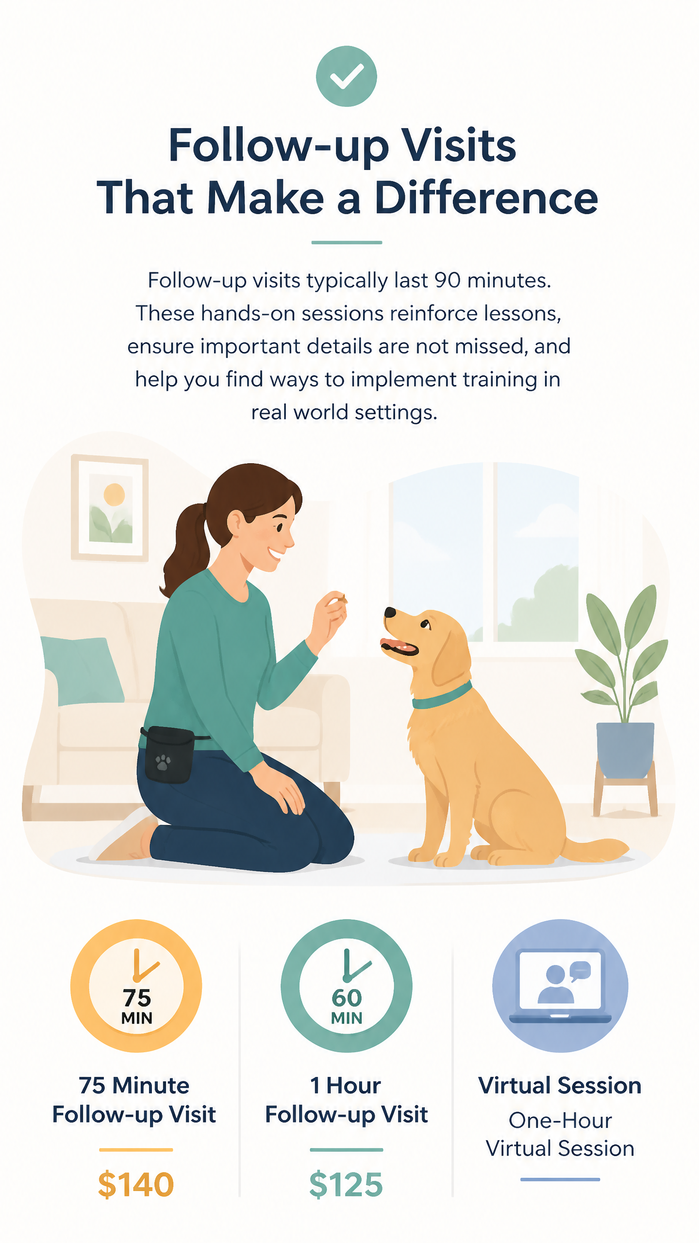 Follow-Up Session (Zen Dog Training - 60 Minutes)