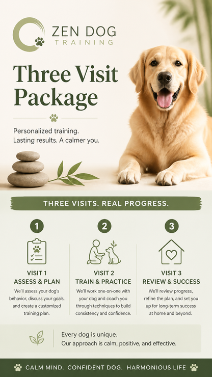 Three Session Package (Zen Dog Training)