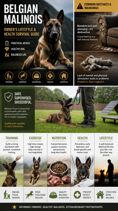 The Belgian Malinois Owner's Lifestyle & Health Survival Guide