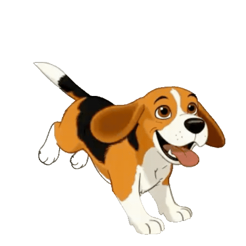 Animated Beagle Sticker Pack — 10 GIF Stickers | Instant Digital Download