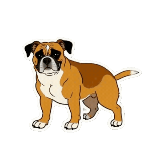 Animated Boxer Sticker Pack — 10 GIF Stickers | Instant Digital Download