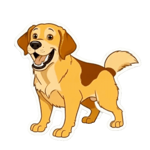 Animated Labrador Retriever Sticker Pack — 10 GIF Stickers | Instant Digital Download