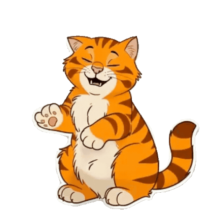 Animated Orange Tabby Sticker Pack — 10 GIF Stickers | Instant Digital Download