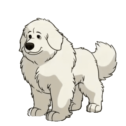 Animated Great Pyrenees Sticker Pack — 10 GIF Stickers | Instant Digital Download