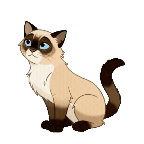 Animated Siamese Sticker Pack — 10 GIF Stickers | Instant Digital Download