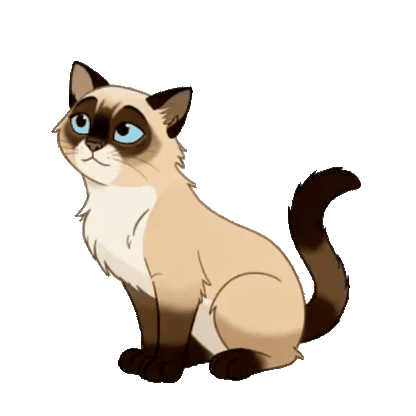 Animated Siamese Sticker Pack — 10 GIF Stickers | Instant Digital Download