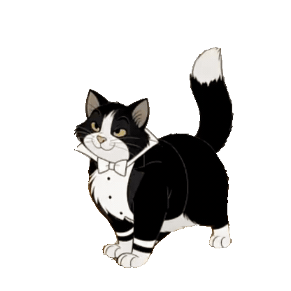 Animated Tuxedo Cat Sticker Pack — 10 GIF Stickers | Instant Digital Download