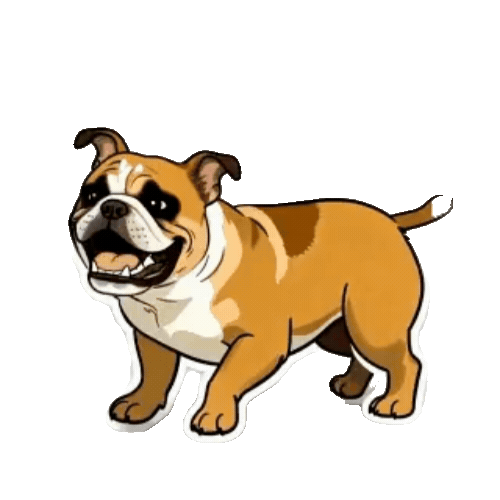 Animated Pit Bull Sticker Pack — 10 GIF Stickers | Instant Digital Download