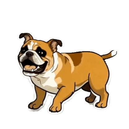 Animated Pit Bull Sticker Pack — 10 GIF Stickers | Instant Digital Download