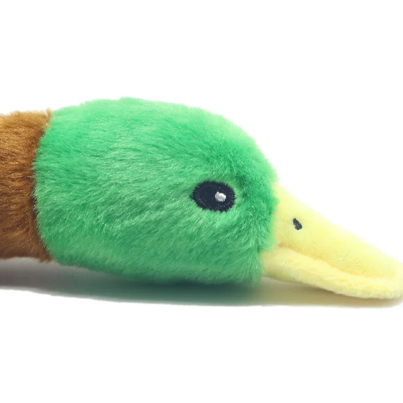 Cute Plush Duck Dog Squeaky Toy - Interactive Chew for Small & Medium Dogs