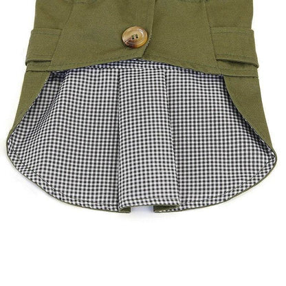 British Style Pet Jacket - Warm & Stylish Dog Coat for Small Pets