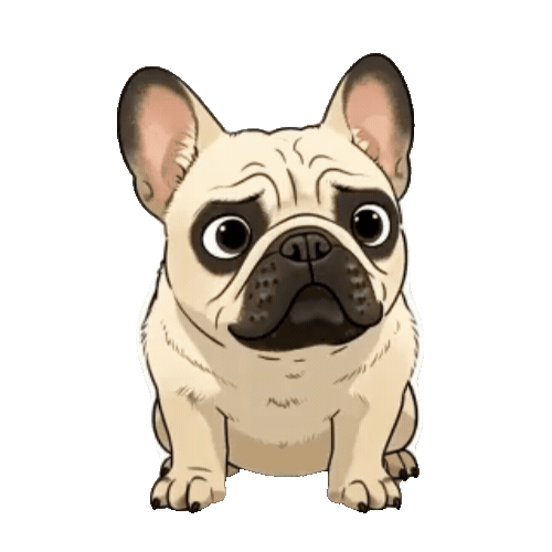 Animated French Bulldog Sticker Pack — 10 GIF Stickers | Instant Digital Download