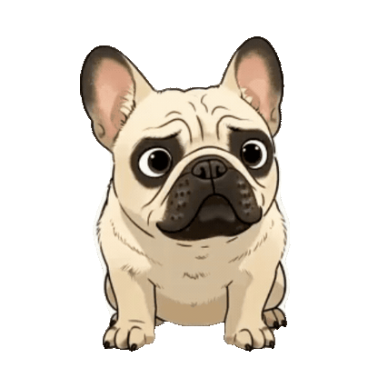 Animated French Bulldog Sticker Pack — 10 GIF Stickers | Instant Digital Download