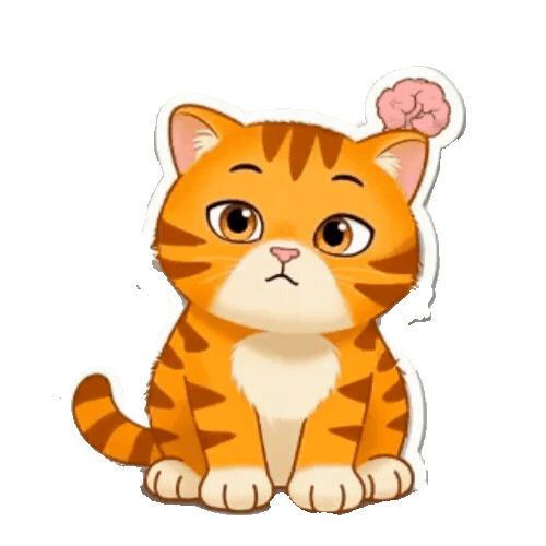 Animated Orange Tabby Sticker Pack — 10 GIF Stickers | Instant Digital Download