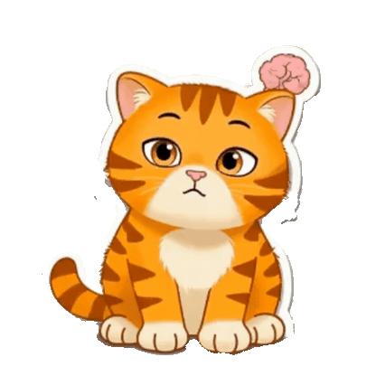 Animated Orange Tabby Sticker Pack — 10 GIF Stickers | Instant Digital Download