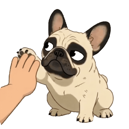Animated French Bulldog Sticker Pack — 10 GIF Stickers | Instant Digital Download